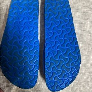 Birkenstock Madrid Eva bright blue/white buckle 
Like new. Size 41 (10)